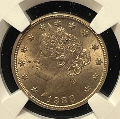 1888 LIBERTY "V" NICKEL * NGC MS 62 * BETTER DATE * INVESTMENT GRADE GEM ❗️WOW❗️