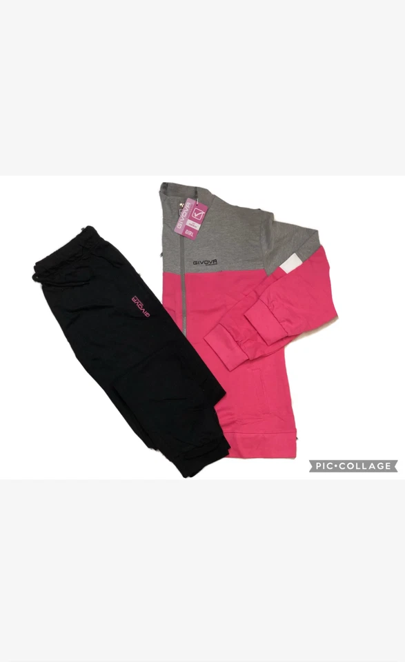 Tuta ragazza/o Bimbo/a Zip Intera Givova 100% Cotone - Immagine 3 di 4