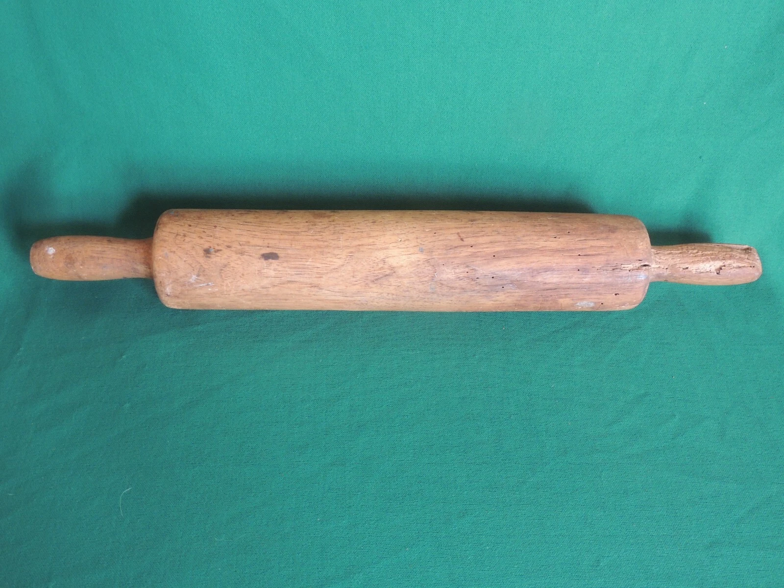 Large Antique Primitive 23" Wooden One Piece Rolling Pin Farmhouse Rustic Patina