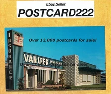 AZ Phoenix 1960s era vintage postcard VAN LEER INSURANCE AGENCY 3527 N 24th st