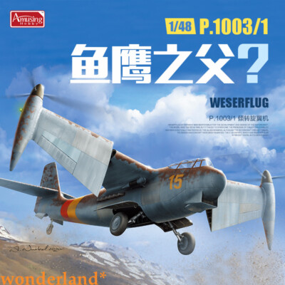 Amusing Hobby 48A002 1/48 Scale P.1003/1 WESERFLUG GERMAN VTOL AIRCRAFT