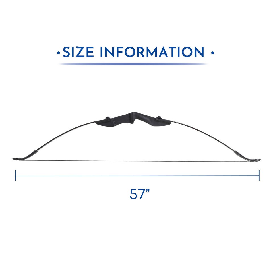 57 inch Takedown Recurve Bow Hunting OR/+12Pcs Arrow Set Archery Right ...