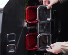 Black Cover Trim Light Lamp Rear Tail  for Land Rover Defender 90 110 2020-2025