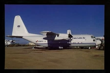 Aviation Airplane Airline postcard Flite Line #124 Lockheed C130A Trans Latin