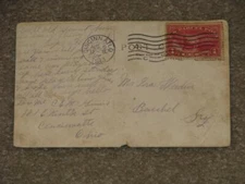 US 1 CENT PARCEL POST (AUGUST 1913) ON LATONIA RACE TRACK POSTCARD # 26