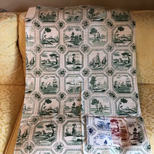 Cowtan And Tout Jane Churchill Fabric Delft Tile Green England