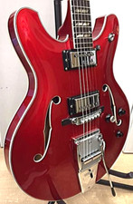 YAMAHA SA-50 Semi-Acoustic Guitar Candy Apple Red w/Hardcase