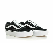 VANS Old Skool Plat unisex  Classics black/ white Men's Size 3.5 women's  5.0