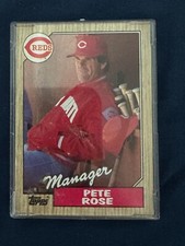 1987 topps pete rose cincinnati reds  manager card #393