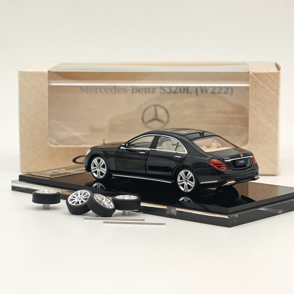 ベンツボディ GLORY MODEL 1/64 Mercedes-Benz S320L W222 Sedan Sports Black