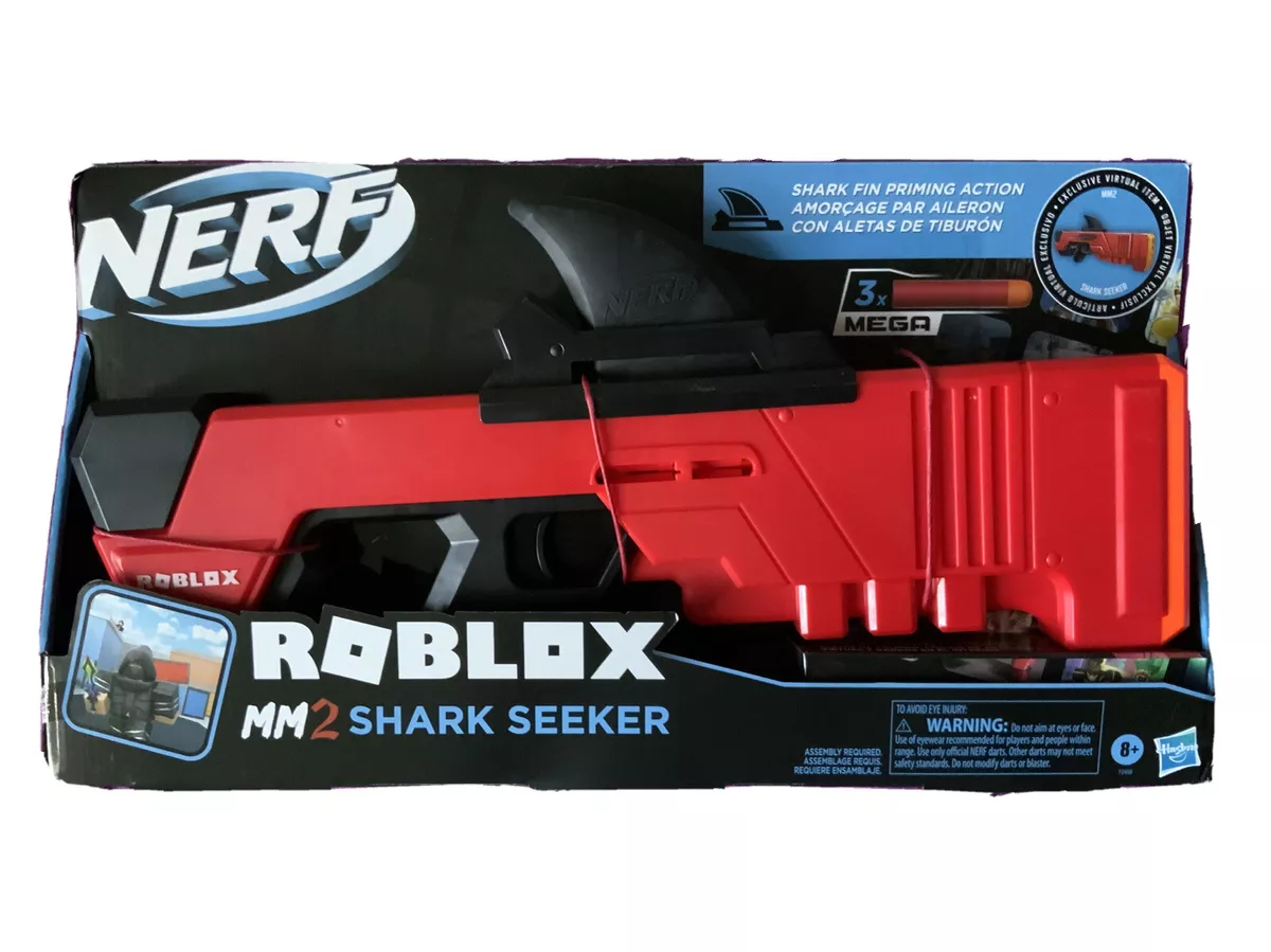 Lily on X: The Arsenal, JB & MM2 Shark Seeker Nerf guns are now available  on :  👈🏼 They all come with Roblox codes, I  show their matching codes here