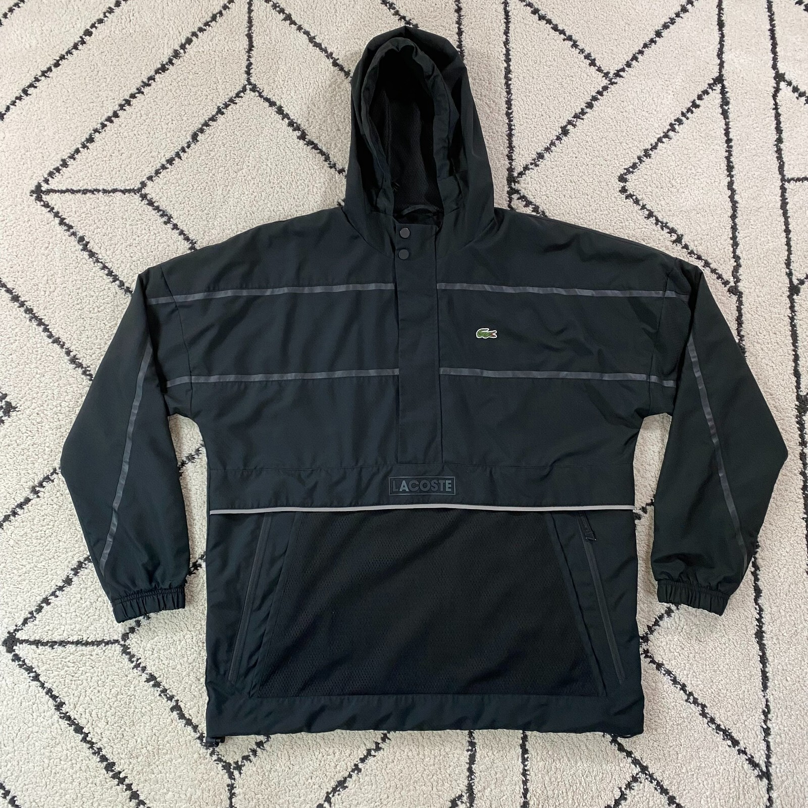 lacoste black jacket mens