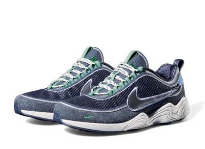 HV4847-400 UNDEFEATED Nike Air Zoom Spiridon Thunder Blue Silver (Men's)