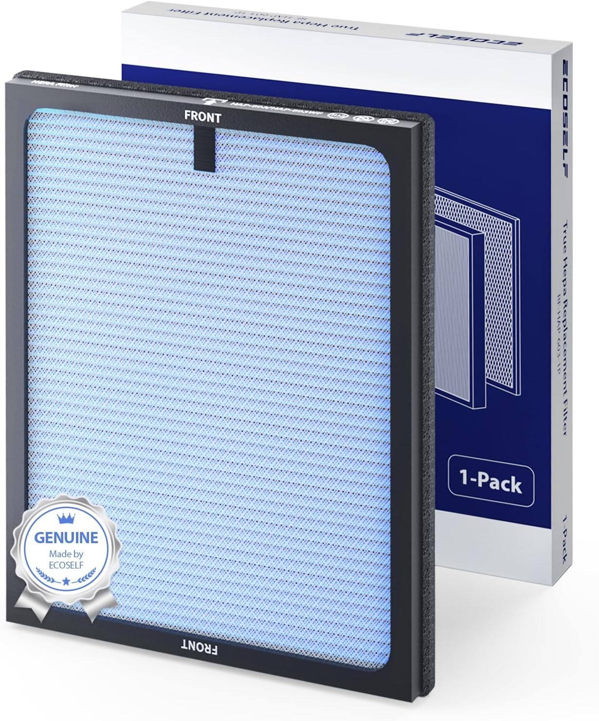 Air Purifier Replacement Filter for ECOSELF HAP603 Purifier,1 Pack, Blue-image