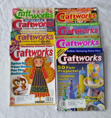 Craftworks Magazine Lot of 8 Issues Various Years 1994-1999 | eBay