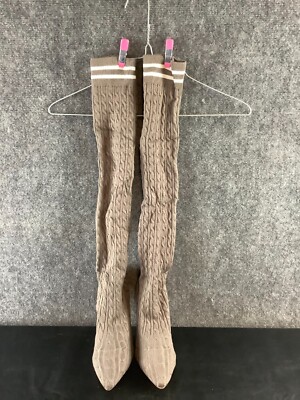 LILIANNA XAYA - 10 KNIT OVER THE KNEE HIGH HEELED BOOTS