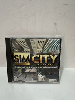 RARE Sim City 3000 (1999 2000 ) PC  Computer Game Software Cd See Picture
