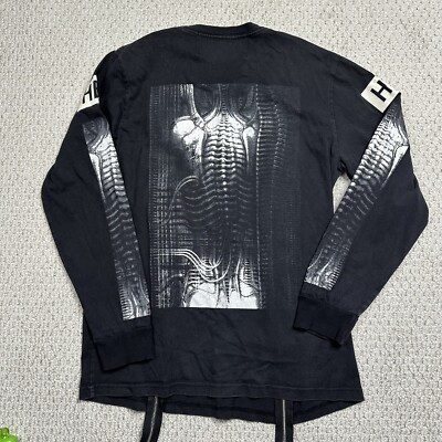 Hood By Air HBA Skeleton X-ray Double Zip Long Sleeve Sweatshirt