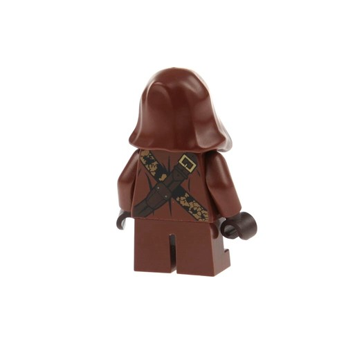 1x Lego Minifigur Star Wars Jawa rot braun Gürtel Schnalle gold 75059 sw0590 - Bild 3 von 3