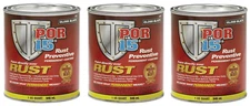 Por 15 45004 Rust Preventive Paint Permanent Coating Gloss Black 3 Quart Cans