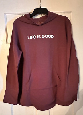 Women's Life is Good Crusher Flex LIG Wordmark Hoodie - XL - New with Tags