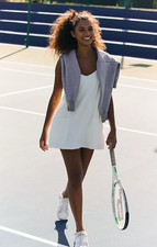 FREE PEOPLE Hot Shot Mini Dress, White