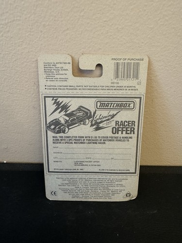 1990 MATCHBOX SUPERFAST #21 GMC WRECKER FRANK'S GETTY 24HR TOWING NEW ON CARD - Picture 2 of 2