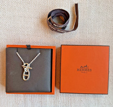 Hermès Chaine d Ancre Sterling Silver Pendan...