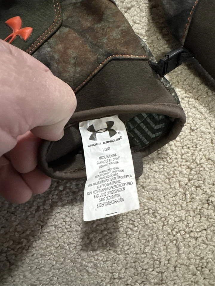 Under Armour Speed Freek Camo Gloves Mossy Oak Treestand Large - Image 3 of 3