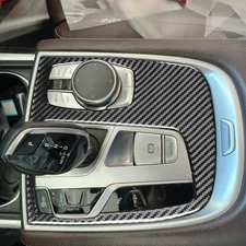 Console Gear Shift Panel Cover For BMW 7 Series G11 G12 15-22 Real Carbon Fiber