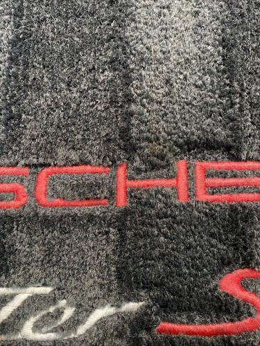 2001 Porsche Boxster S Interior Carpet Floor Mat Set W/ Red Stitching OEM - Picture 4 of 13