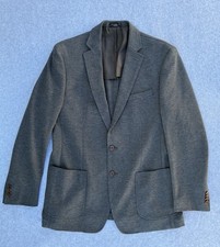 John Varvatos USA Mens Sz 42R Sport Coat Gray Deconstructed Blazer Stretch