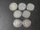 Lot Of 7 Morgan And Peace Silver Dollars 90% Silver Mixed Dates/mints