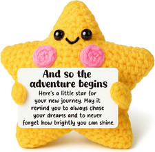 Crochet Star Graduation Gift, New Job  Good Luck Keepsake, Farewell  Moving Gi