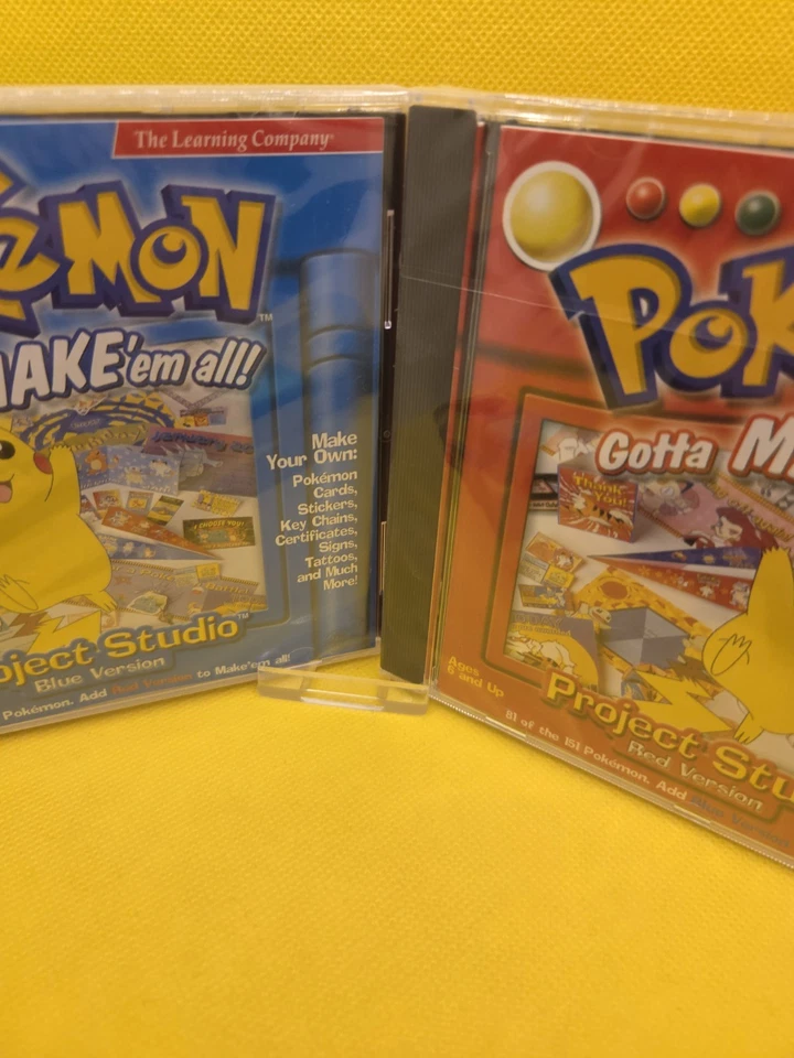 Pokemon Project Studio: Red + Blue  Gotta Make 'Em All PC NEW & Sealed Mattel  - Image 4 of 4