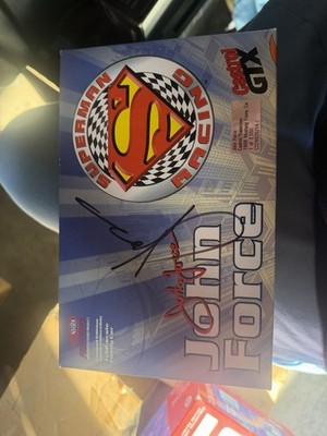 John Force Castrol Superman 1999 Ford Mustang 1/32 Autographed Box And Car