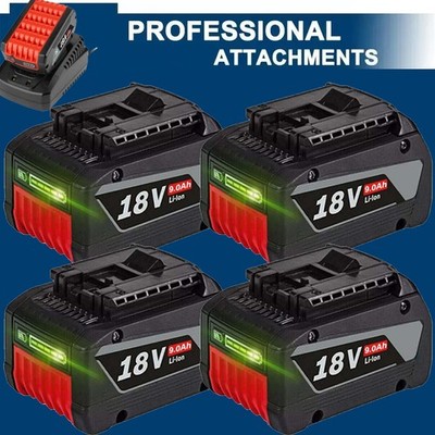 12,0Ah 8,0Ah 6,0Ah Akku für Bosch 18V Professional GBA GBH BAT618 / Ladegerät DE