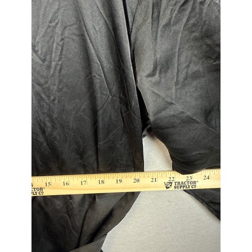Victoria's Secret 100% Silk Robe Short Kimono Bath Sleep Black Small Sexy Money - Picture 7 of 10
