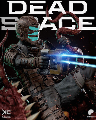 Isaac Clarke, Dead Space, Spiel, Figur, Fan Art, 3D Druck, Statue, UNBEMALT