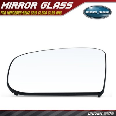 Driver LH Mirror Glass w/ Heated for Mercedes-Benz C215 CL500 CL55 AMG W220 S500