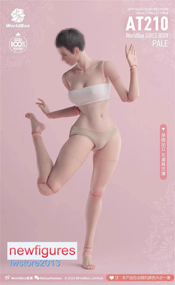 US Worldbox 1/6 AT210 Pale Skin Slender Waist 12'' Female Action Figure Body Toys