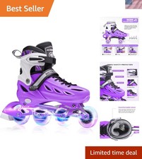 Inline Skates for Girls and Boys, Women, Men 4 Sizes Adjustable Inline Skates...