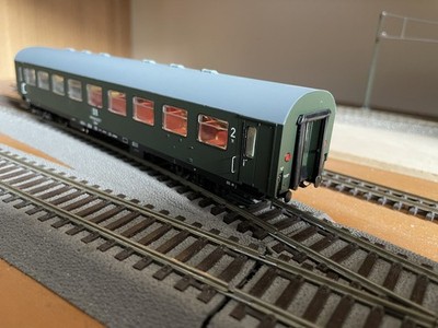 BRAWA 45366; 4-achs. Sitzwagen 2.Kl.-Rekowagen-beleuchtet-DR-Epoche 4