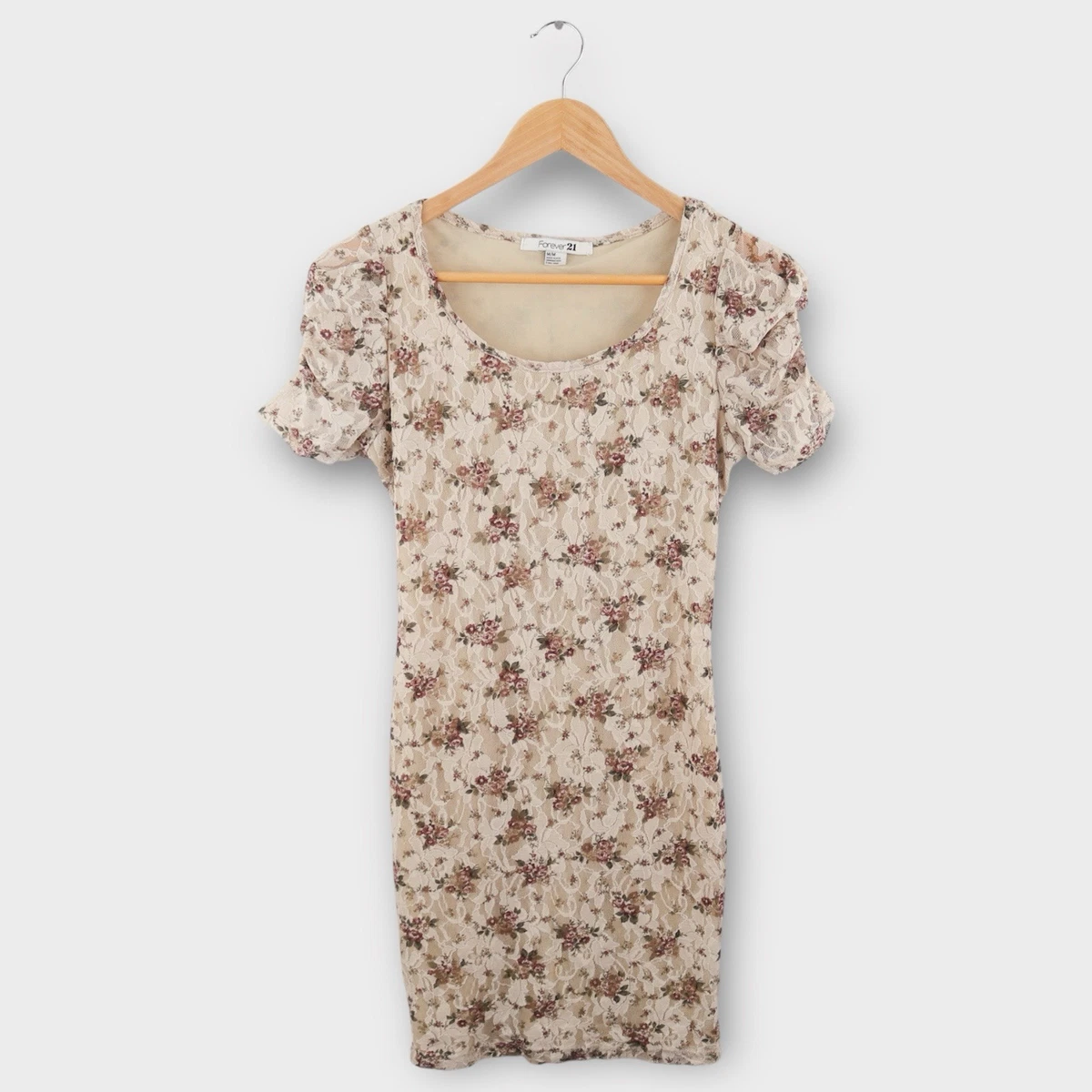 Mini Robe Ou Tunique Forever 21 Imprimé Floral Avec Ceinture - Taille L, Occasion Très Bon état