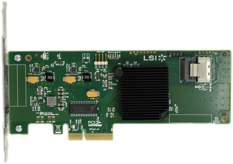 LSI SAS9211-4i 6 Gbps SAS/SATA RAID Controller PCIe x4 H3-2511-01F Full Profile - Bild 4 von 4