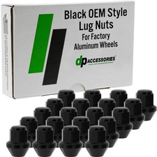 DPAccessories Lug Nuts Compatible with 2020-2026 Ford Explorer  Black OEM St...