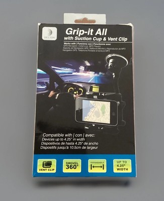 Delton    Grip-it All  Car Phone Mount  with  Suction Cup & Vent Clip