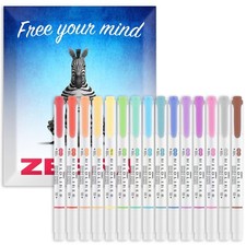 Zebra Pen Mildliner Dual Tip Highlighter Pens - 1 count (Pack of 1), 15 Pack