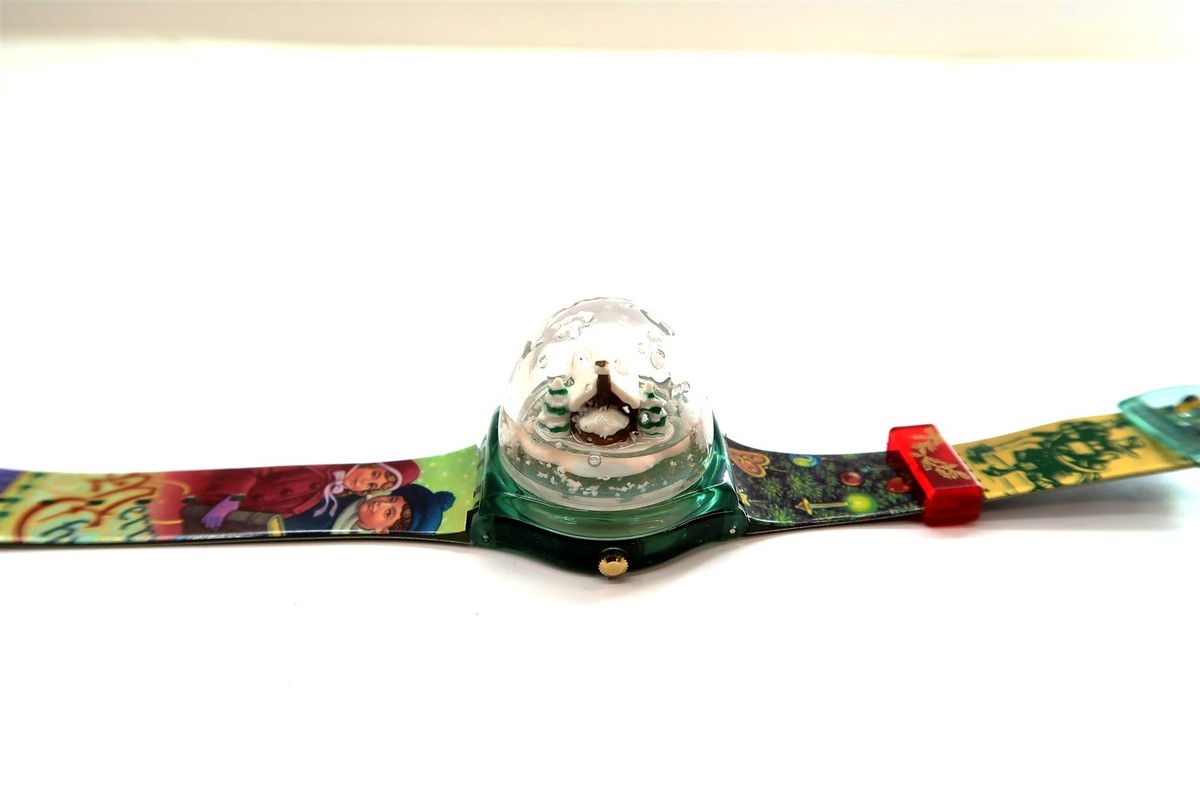 Swatch 1995 Vintage Magic Spell Le Special Christmas Snowglobe