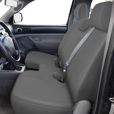 Front Bench Seat Cover For 2005-2014 Toyota Tacoma Large Notch Charcoal Knitted